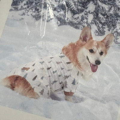 Koolaburra UGG Pet Jayla 1-Pc Pajama Dog Jacket 17-18" Collar, Tree Design Large