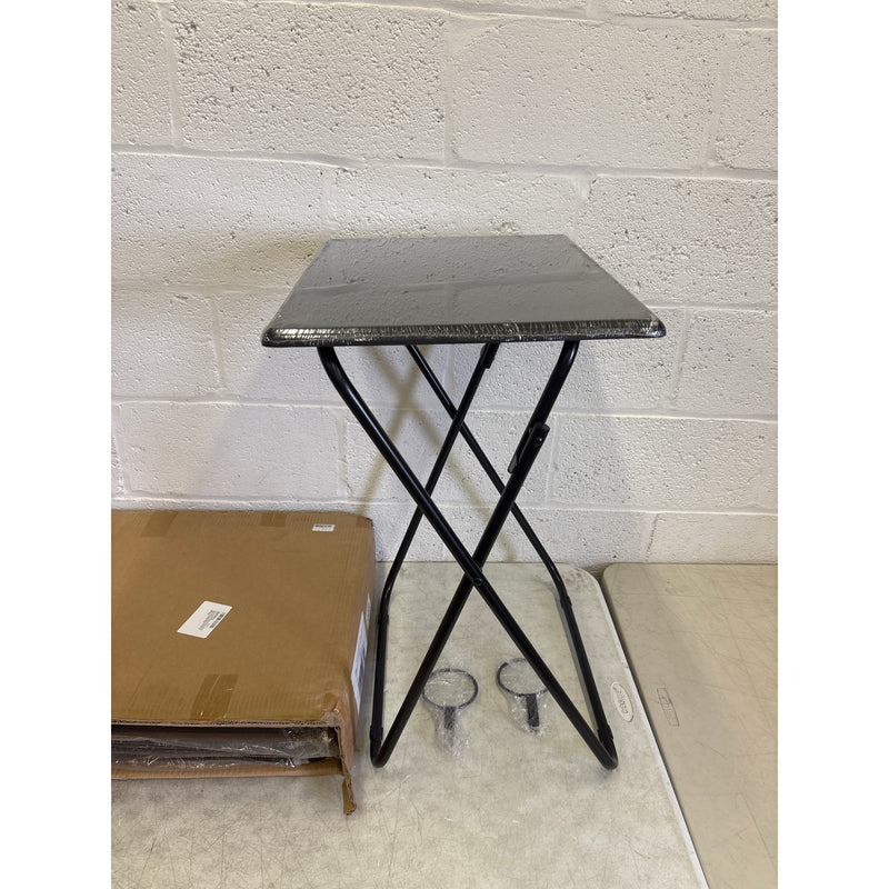 SET-OF-4 TV Tray Tables, Folding TV Dinner Table, Portable TV Tables Black