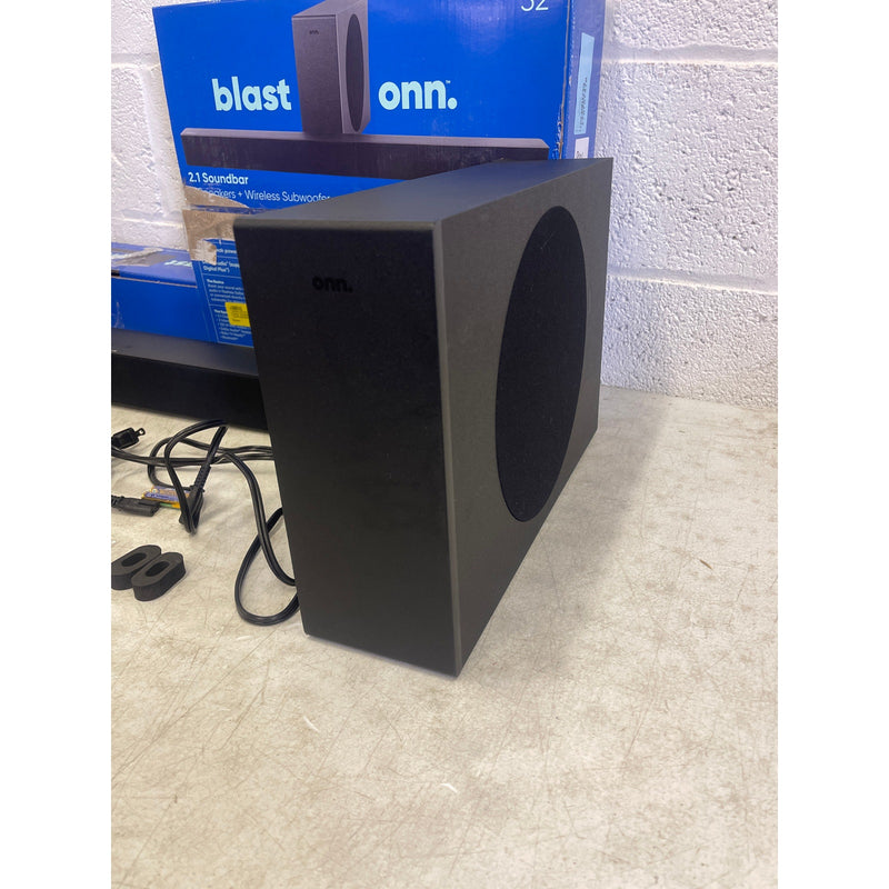 Onn. 32" 2.1 Soundbar with 2 Speakers & Wireless Subwoofer, Bluetooth, 480 Watt