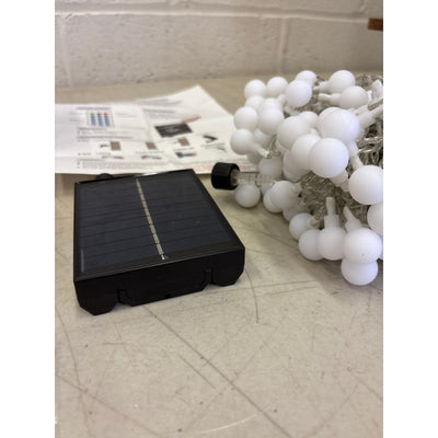 LumosGlow 55FT Solar Color-Changing String Lights 100LED, 1200mAh 8 Modes IP67