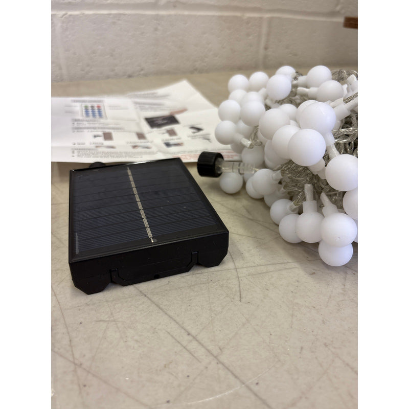 LumosGlow 55FT Solar Color-Changing String Lights 100LED, 1200mAh 8 Modes IP67