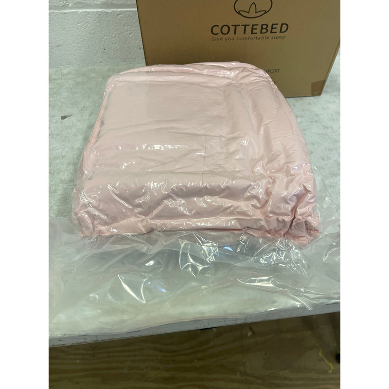 COTTEBED Super Soft Comforter Set, Pink KING/CALIFORNIA KING 107"x92" Bedding