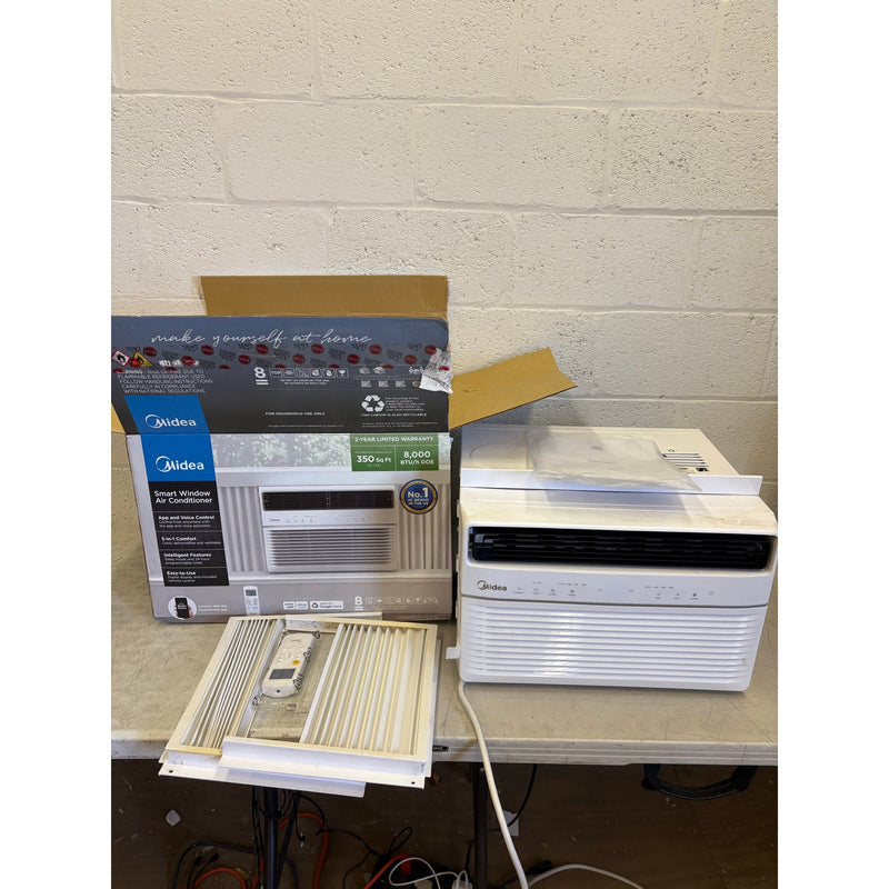 Midea Smart 8,000 BTU Window Air Conditioner, Digital Panel Up To 350 SqFt White