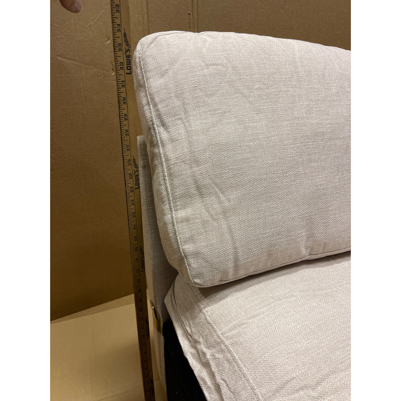30 x 29 x 23" Single Seat Chair w Storage, Sectional Piece- Beige