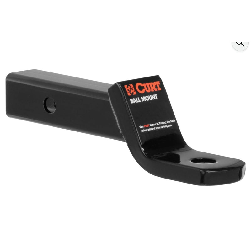 Curt 45830 Ball Mount, 8-1/4 in L, 2 in Drop, 3/4 in Rise, Trailer Hitch