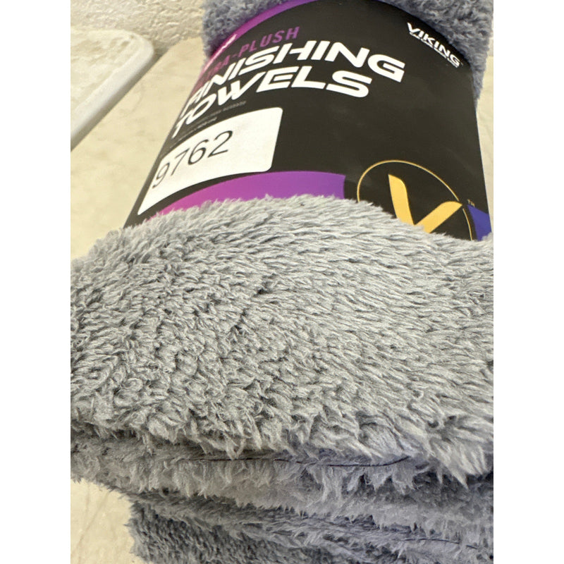Viking Car Care Ultra Plush Finishing Microfiber Towels, 16" x 16", Pack of 6