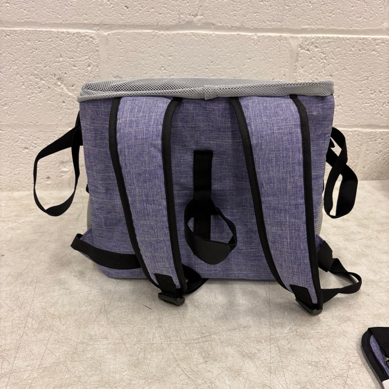 JOYTUTUS Small Pet Carrier Dog & Cat Backpack for Bike or Shoulder Strap, Purple