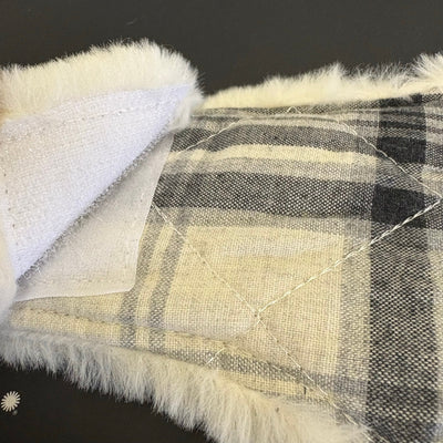 UGG for Pet Tarni Dog Coat, Pet Sweater, 14-16" Collar, Gray Plaid - Large