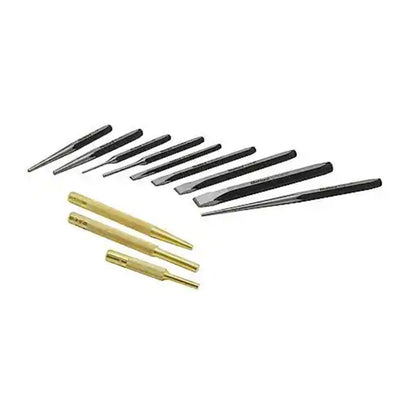 DieHard Punch & Chisel Set with Pouch, 12 Piece, Chrome Vanadium - DHP55323