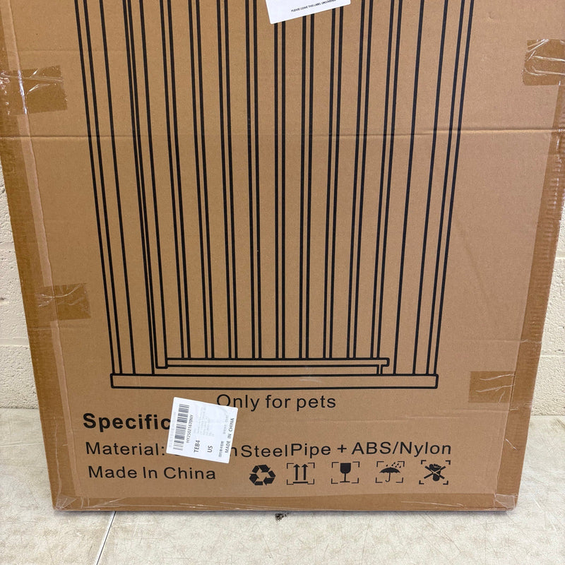 TheyFirst 57" Extra Tall Pet Gate for Doorways, 38.5"-43.3" Auto Close - Black