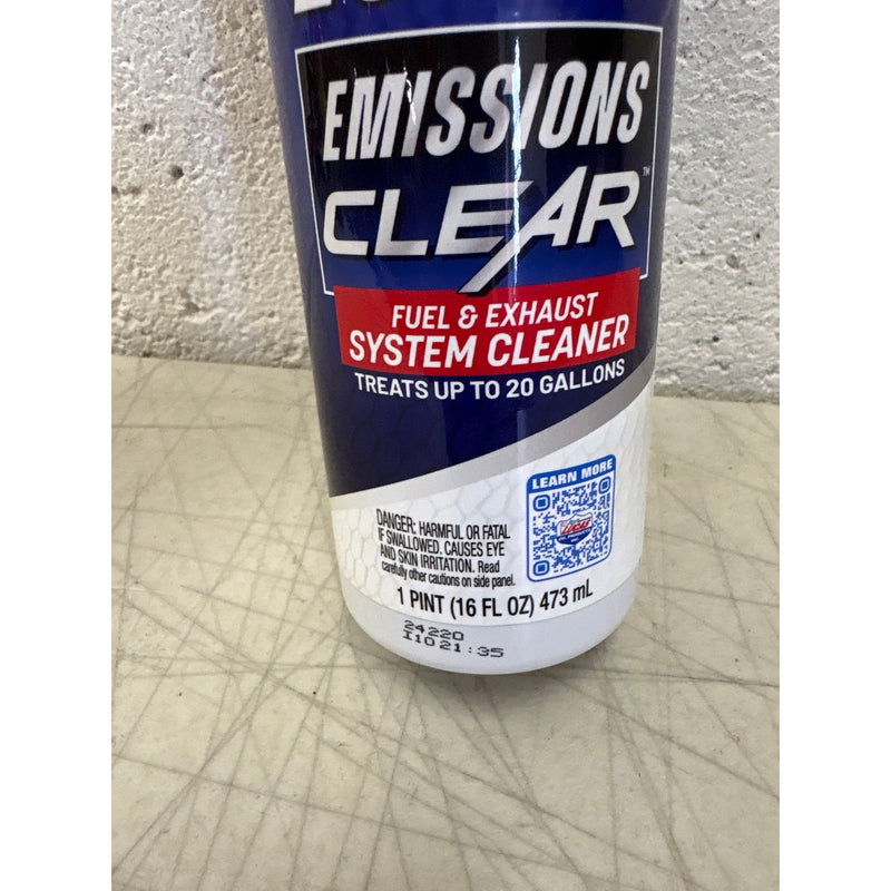 Lucas Oil, Emissions Clear Fuel & Exhaust Cleaner 1 Quart Treats 20 Gallons
