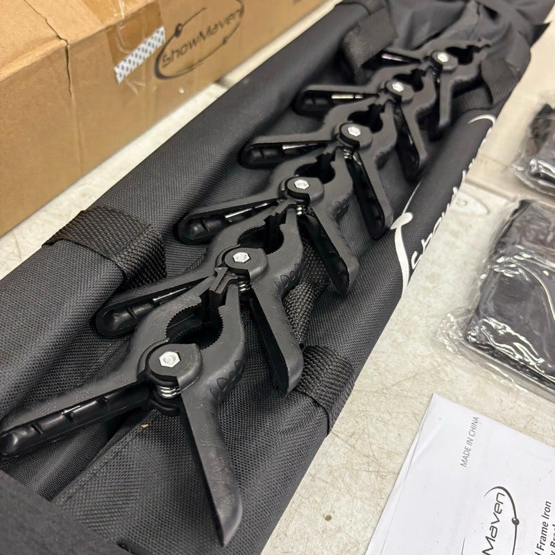 ShowMaven Background Stand 8.5ft H x 10ft W Adjustable Photo Backdrop Stand