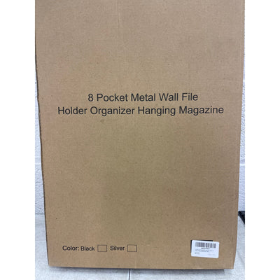 Superbpag Hanging Wall File Organizer 8 Pocket, Wall Mounted, Labeling Stickers