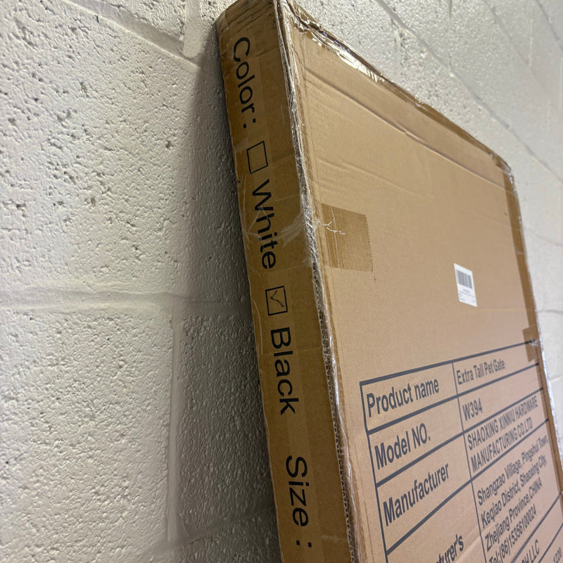 TheyFirst 57" Extra Tall Pet Gate for Doorways, 38.5"-43.3" Auto Close - Black