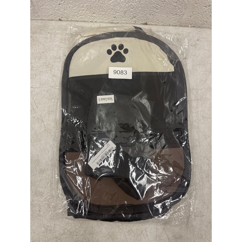 Wxrhiyer Portable Octagonal Dog Playpen, 27" x 17.5" Indoor/Outdoor Use - Brown