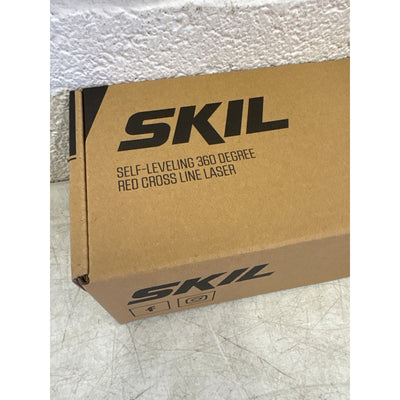 SKIL 65' Cross Line Laser Level, Rechargeable with Tripod 360° Red Self-Leveling