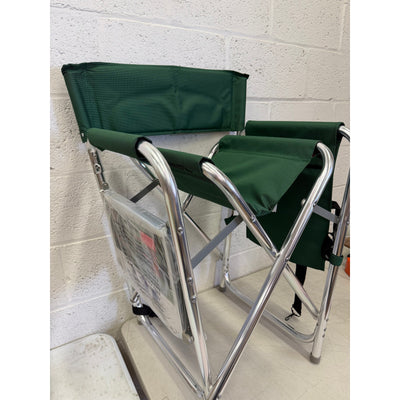 Oniva Picnic Time Fordable Sports Chair with Side Table & Cup Holders, Green