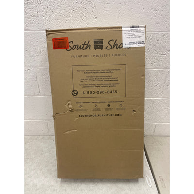 South Shore Versa 2-Drawer Nightstand - End Table with Storage, Weathered Oak