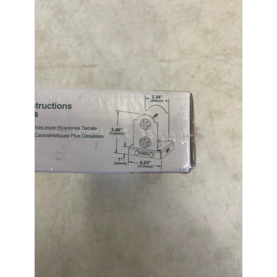 OWT Laredo Sunset Lite 4 in. x 4 in. Bulk Galvanized Steel Elevated Post Base