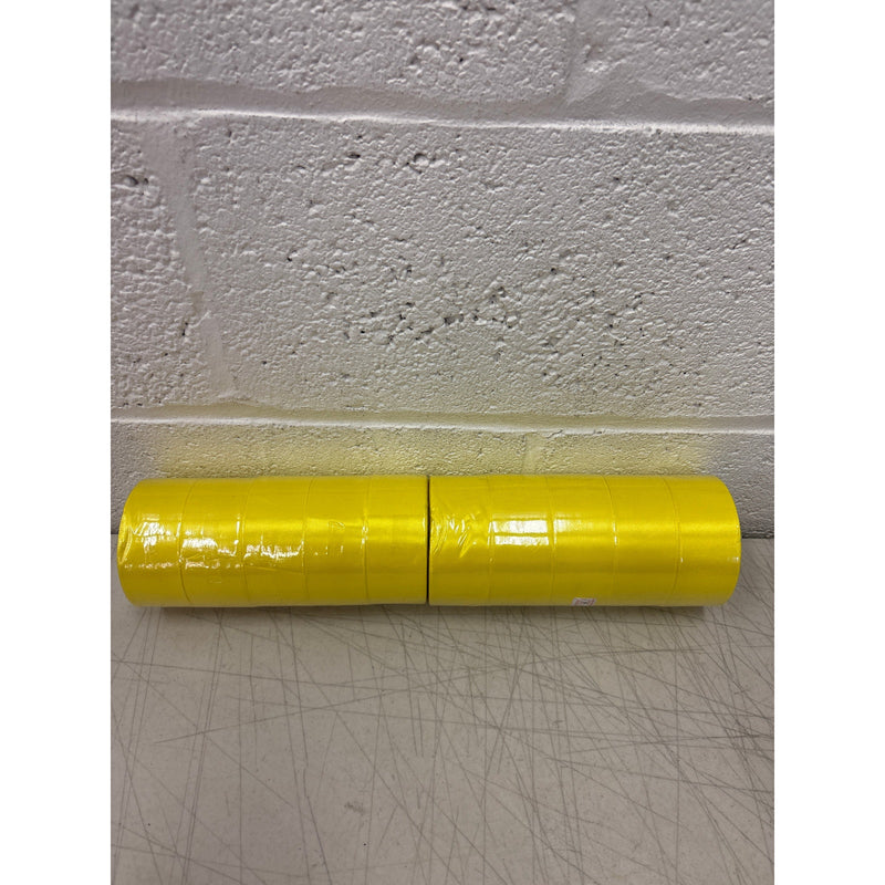 Pack-of-10 Yellow Satin Ribbon 1-1/2 " x 25 Yards Each Polyester Fabric Each