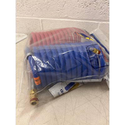 Phillips 15' POLAR AIR Coiled Air Hose - Red/Blue with Power Grip - 11-5150