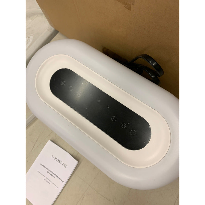 U-BOSS INC Water Heated Mattress Pad for Beds with Timer, Gray, 60" x 70" QUEEN