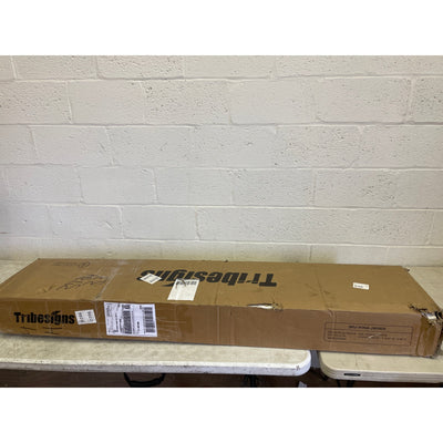 Tribesigns 63" Console Table, Farmhouse 2-Tier Sofa Table Entryway Storage Brown