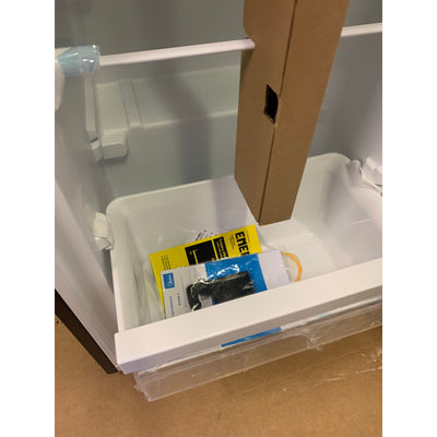 Midea Convertible Upright Freezer/Fridge, Stainless Steel, 6.9 ft, Missing Shelf