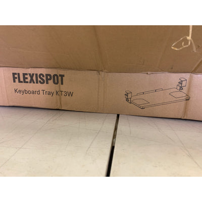 Flexispot Keyboard Tray WHITE Desk Accessory, Clamp-On Desk, 25" x 12" KT3W