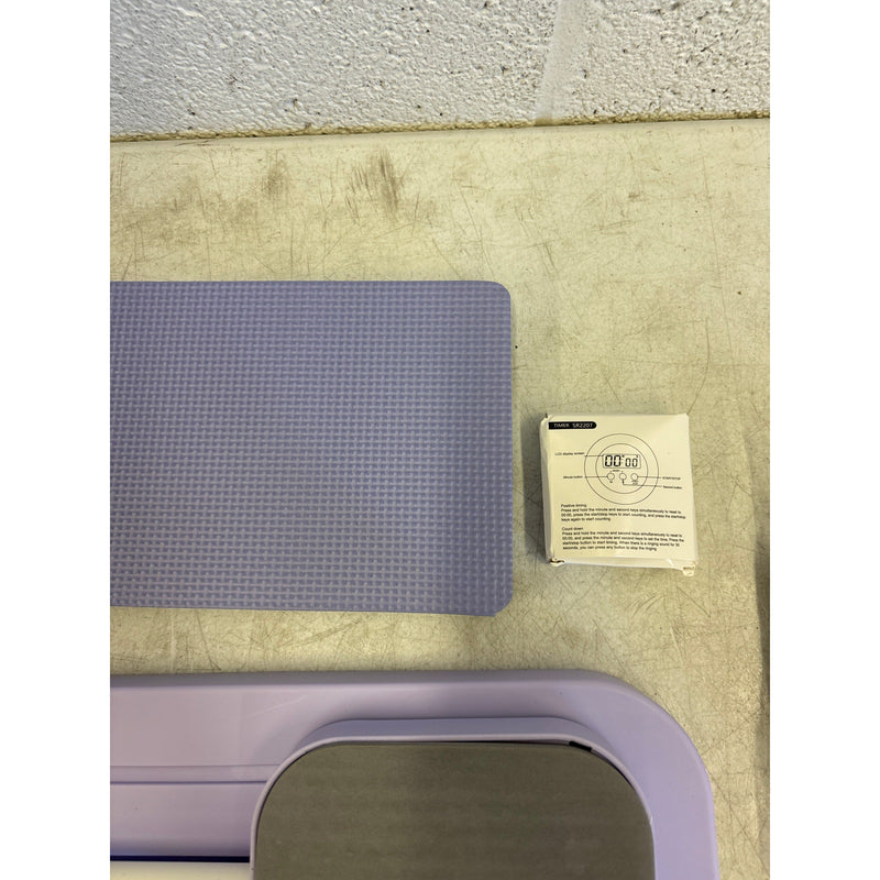 4in1 Multifunctional Abdominal Pilates Fitness Board Foldable with Timer, Purple