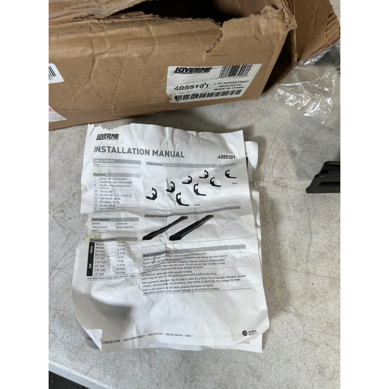 Luverne LTE-VersaTrac Mounting Brackets for Trucks, Black 4055101 Chevy GMC