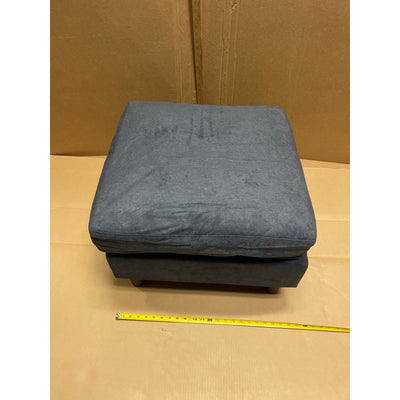 Otomana de 61 x 61 x 40 cm para sofá o sillón, mueble de sala, suave, gris