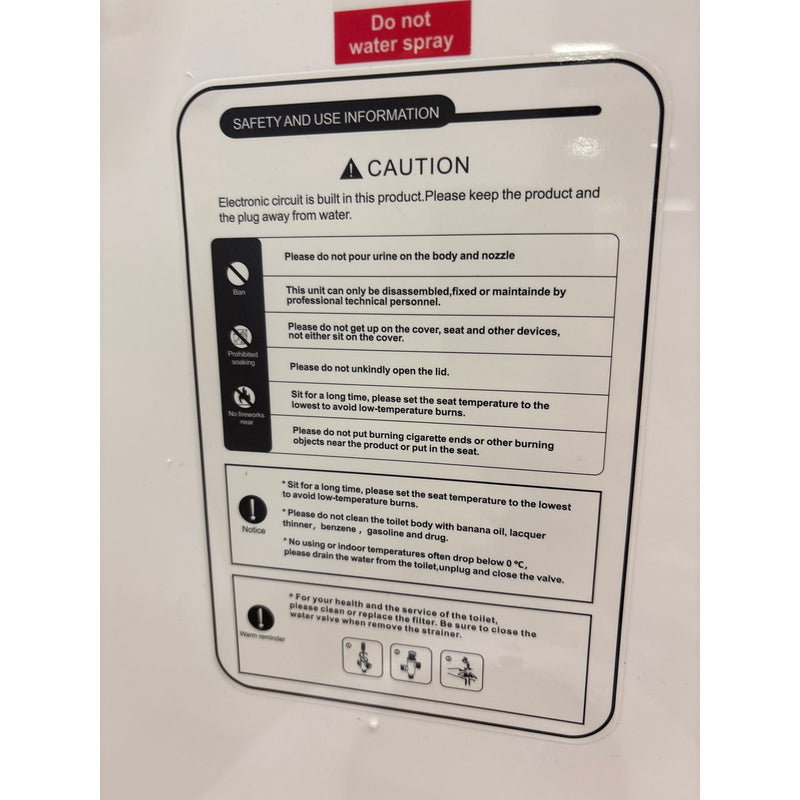 Bidet Toilet Seat, Elongated, Smart Toilet, Seat Warmer, Side Spray Adjuster