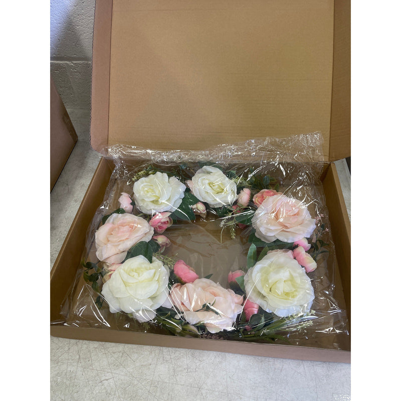 Set-of-5 Flower Wreaths for Door Hook, Decoration, Seasonal, Spring Decor