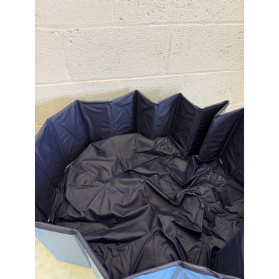 Jasonwell Foldable Dog & Pet Bath / Pool, 39.5", Blue, PVC material, Easy Drain