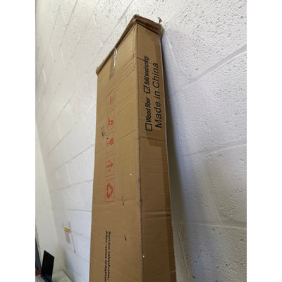 Bixiaomei Wall Mounted Floating TV Unit with Shelves & Door (55") - White