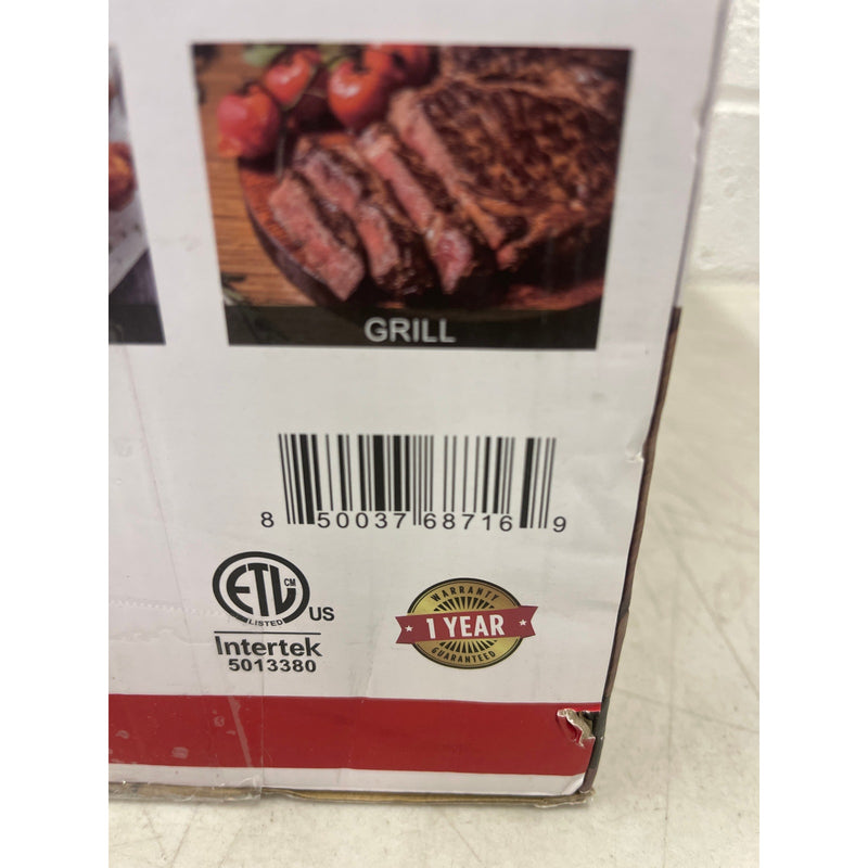 Geek Chef Air Fryer Lid & Electric Indoor Grill Combo, 7-in-1 Air Fryer Oven