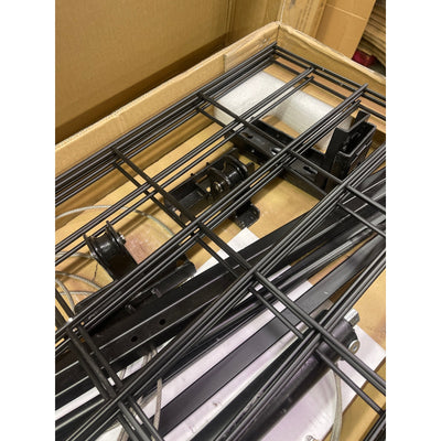 FLEXIMOUNTS Overhead Lifting Storage Rack, 4x4' Ceiling Rack 300lb Lift Capacity