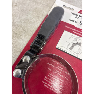 Lisle Small Filter Wrench, Swivel Grip Handle with 1" Steel Band- 53700