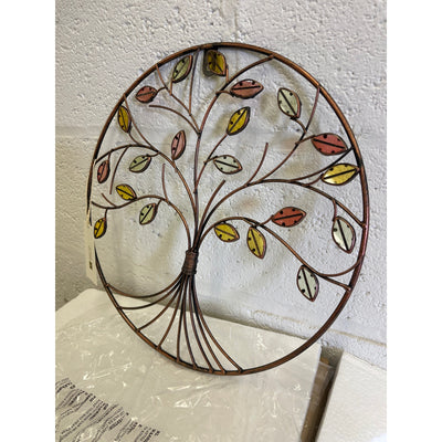 HONCOEN Tree of Life Metal Art Wall Sculpture Modern Wall Decor 3D Statue 13"