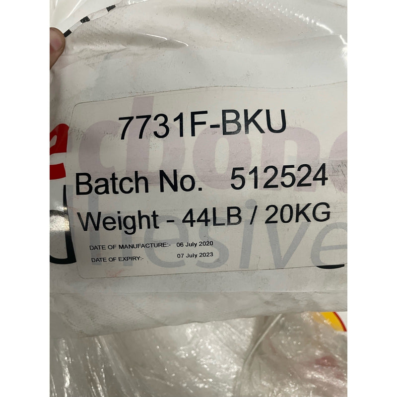 Pallet of 15 Bags TEC Bond 7731F Bulk Packaging Hot Melt, 44lb Bags, 7/7/23