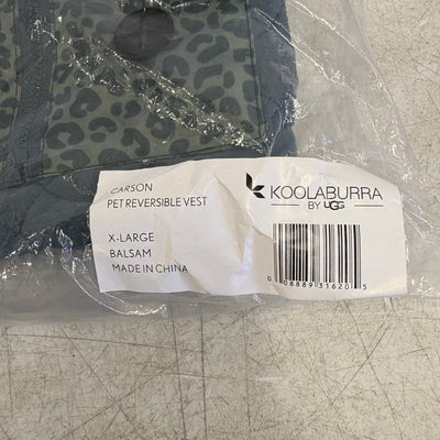 Koolaburra by UGG Pet Carson Reversible Dog Vest - 20-21" Collar, Green - XL