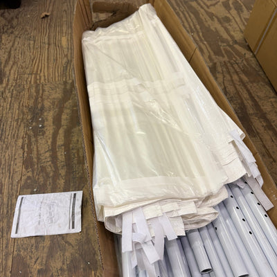 10' x 30' Outdoor White Waterproof Gazebo Canopy Tent w Removable Sidewalls