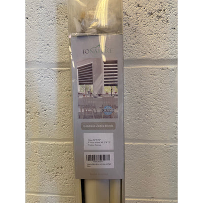 Tonature Cordless Zebra Window Blinds, Light Control Day & Night Cream 31"Wx72"L