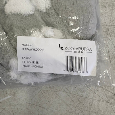 Koolaburra by UGG Pet Maggie Paw Hoodie Dog Jacket- 17-18" Collar, Gray - Large