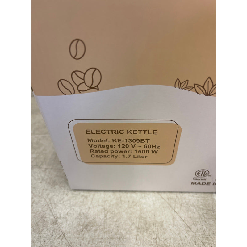SUSTEAS Electric Kettle 57oz Hot Tea Kettle Water Boiler w Thermometer - Cream