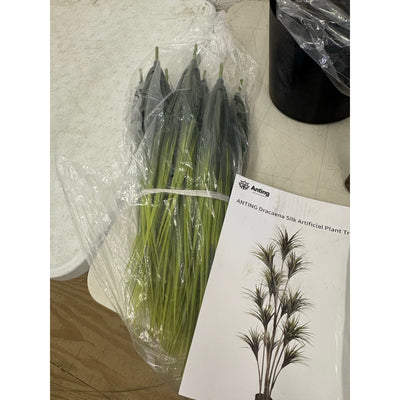 ANTING- 8.2FT Tall Dracaena Silk Tree - Large Indoor Outdoor Artificial Plant