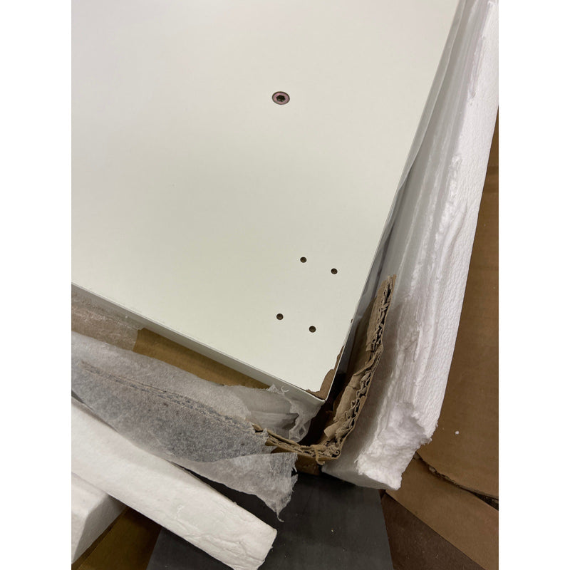 Tribesigns 8FT Conference Table, Modern Boat Shaped Meeting Table White & Black