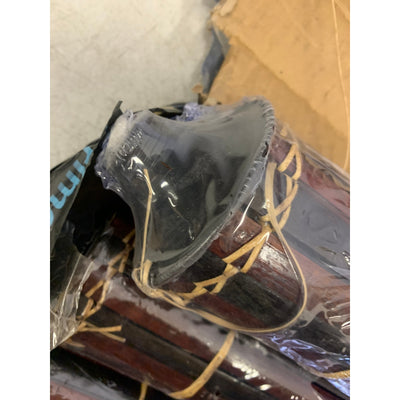 5-PACK Patio Essentials 5 Ft Bamboo Torches, Dark Brown Bamboo, Tiki Yard Lamps