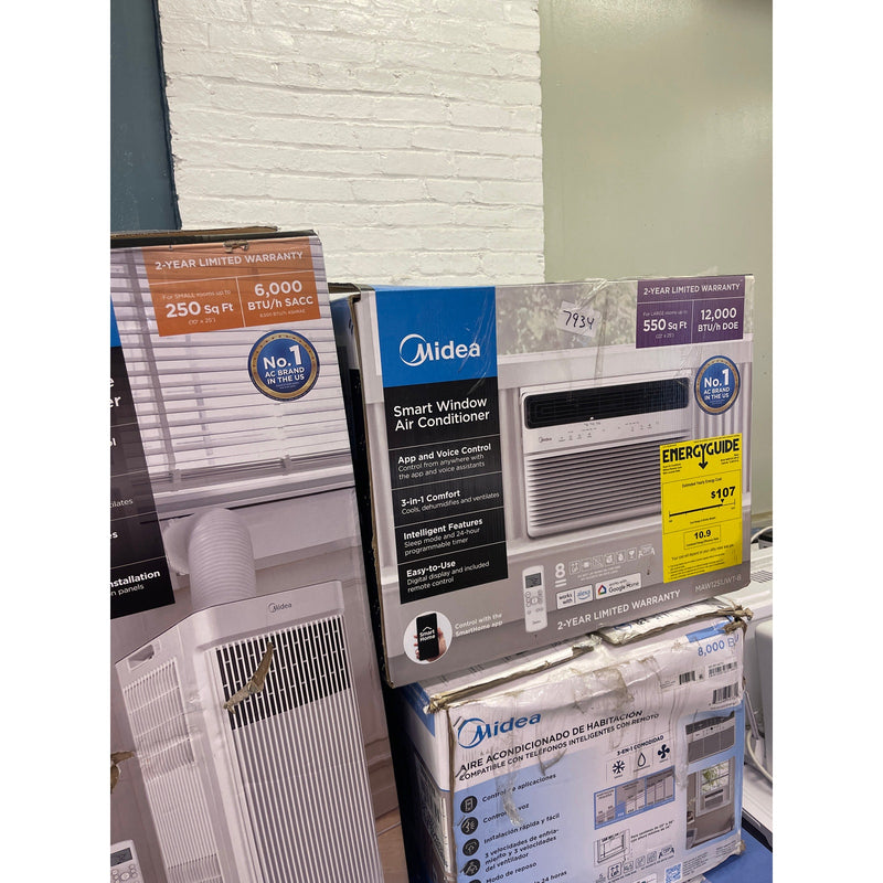 LOT-OF-25 FOR PARTS A/C Units, Window & Stand up, 5,000 to 12,000 BTU - White